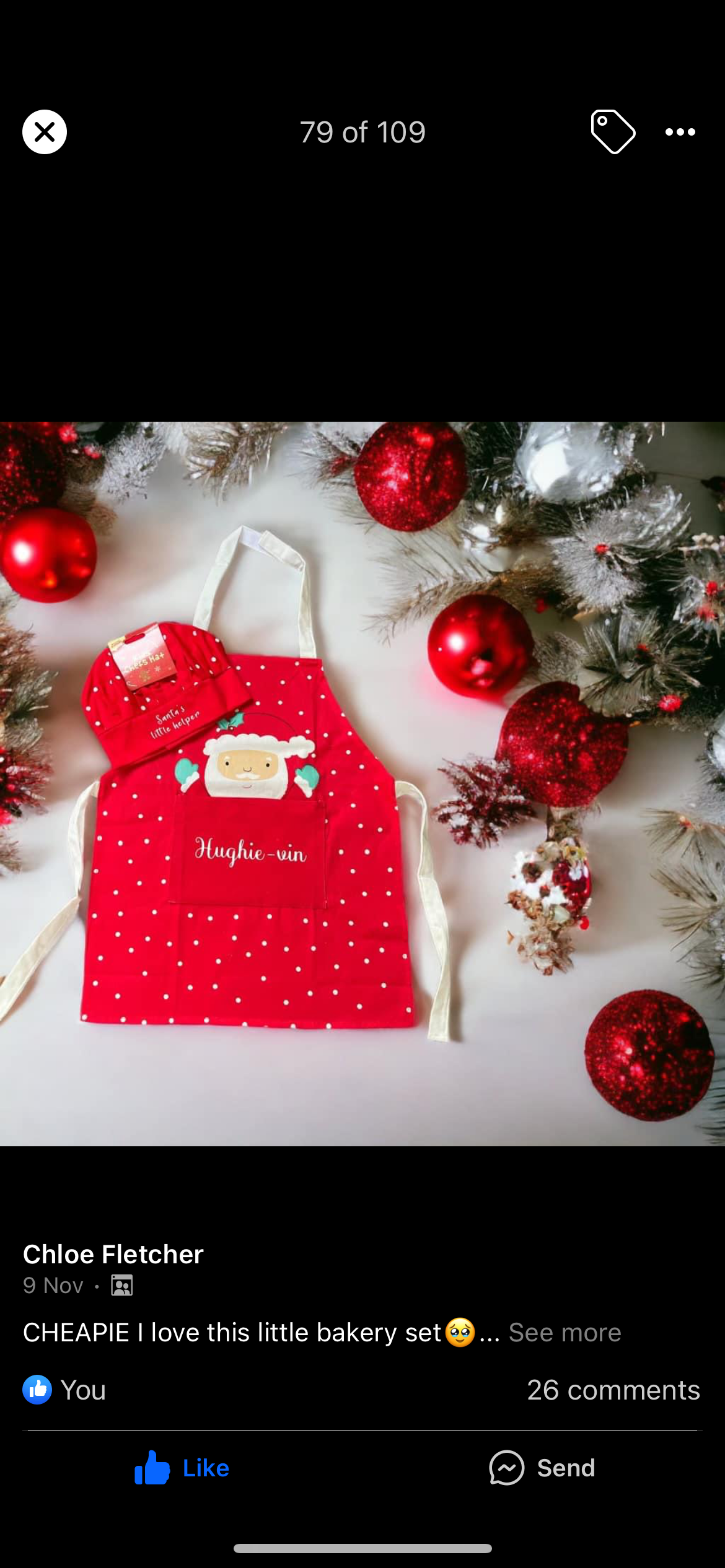 Christmas apron