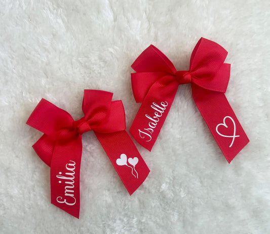 Valentines hair bows