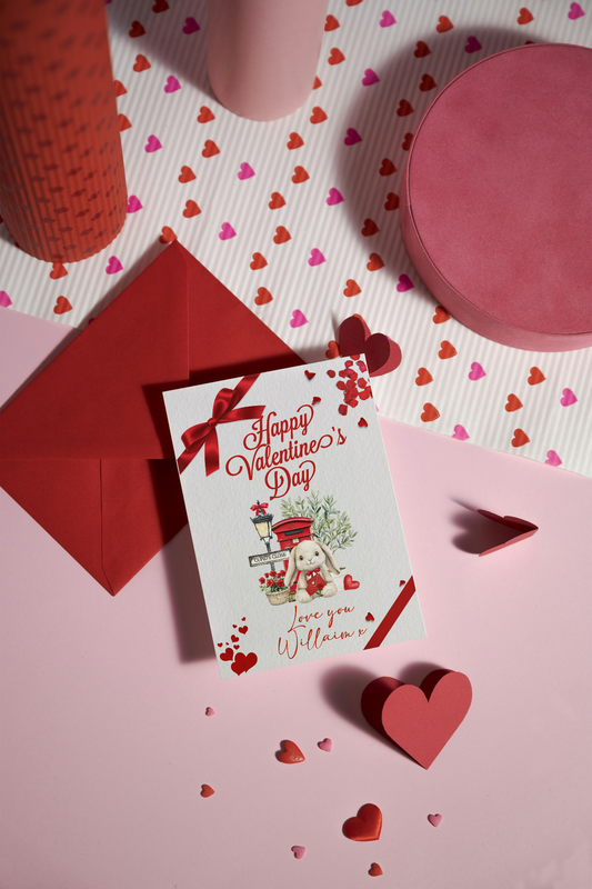 Valentines card - bunny