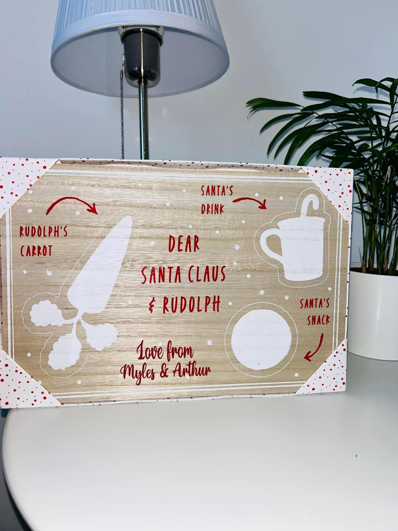 Santa snack board