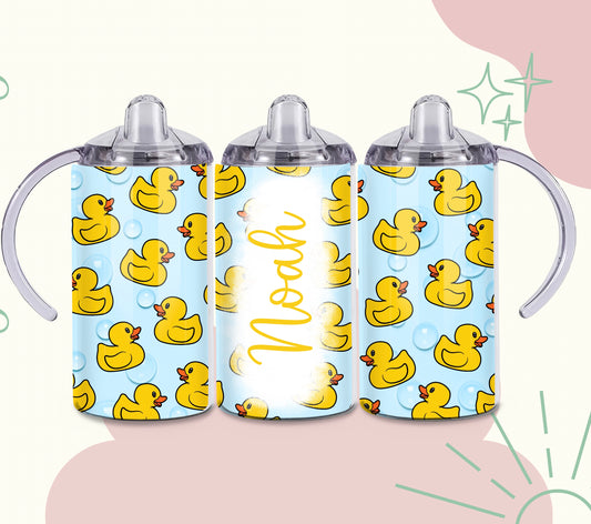 Rubber duckie 2 in 1 sippy tumbler