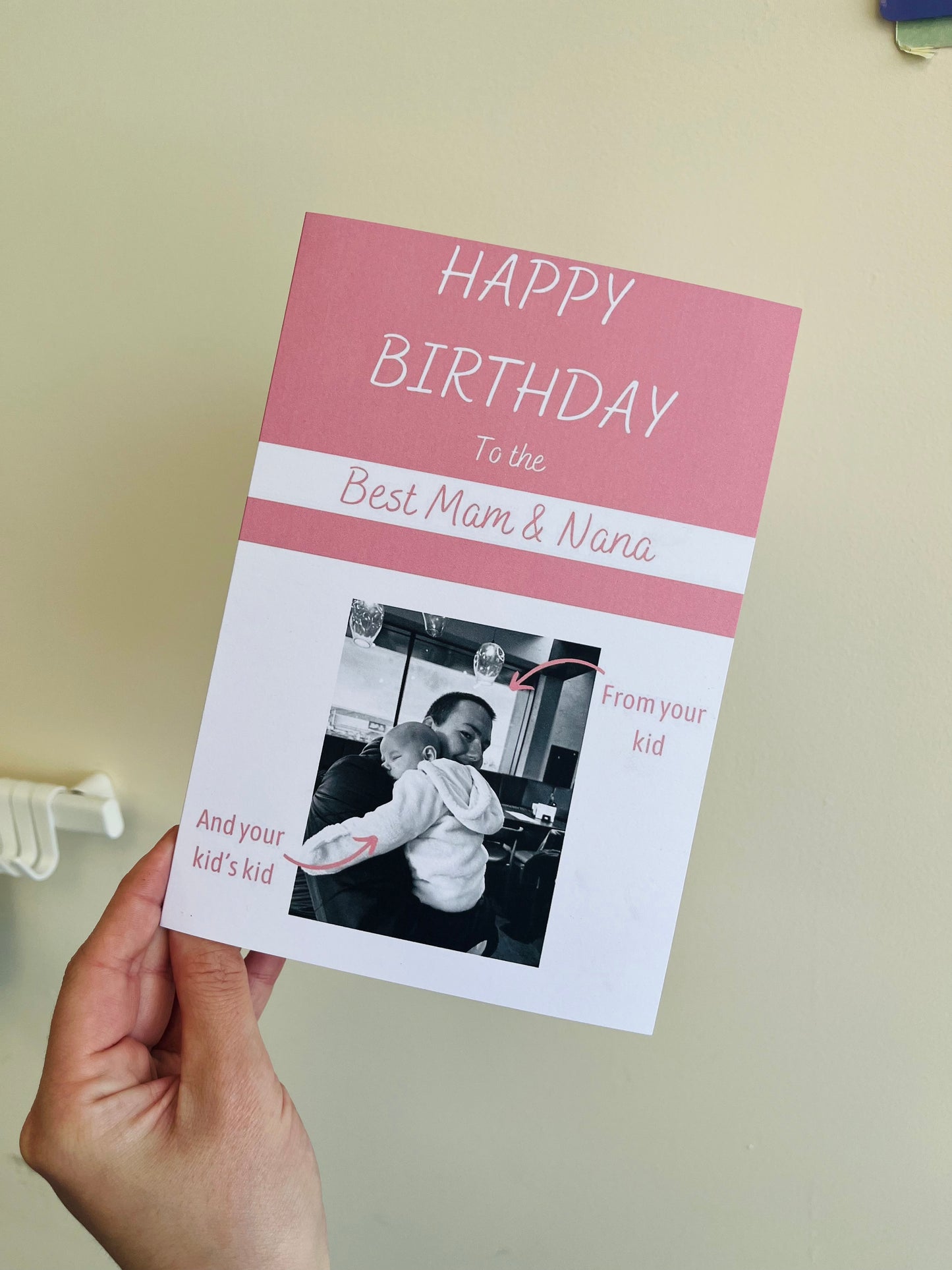 Birthday card - pink