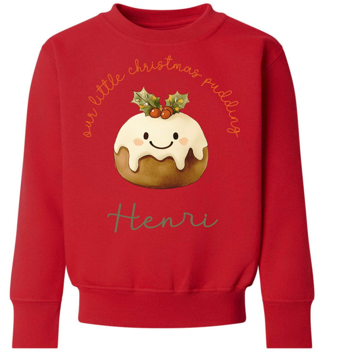 Christmas dinner sweatshirt - RED