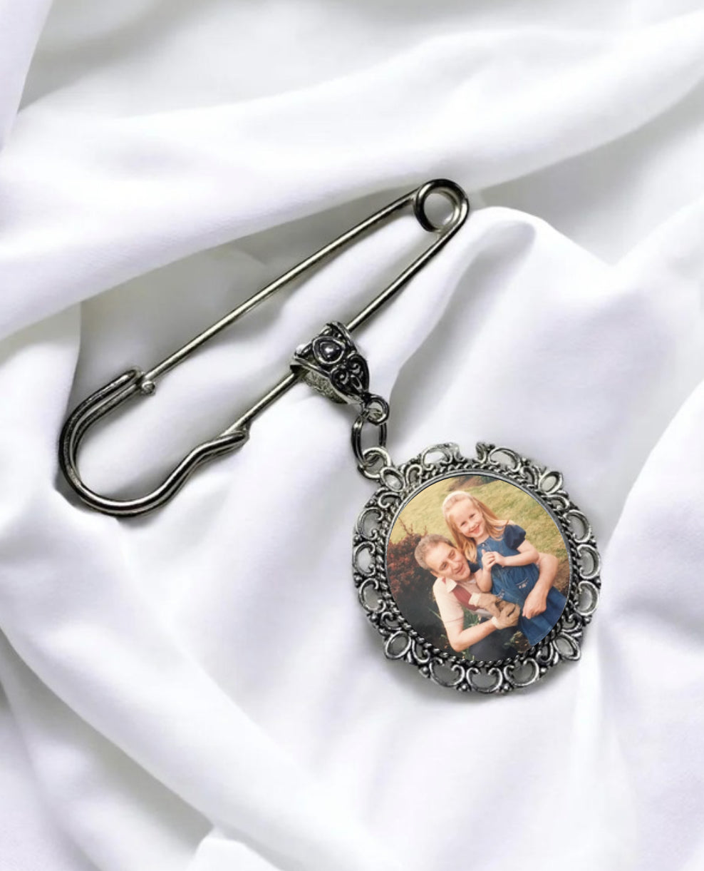 BOUQUET CHARM - 1 PENDANT & PIN 25MM