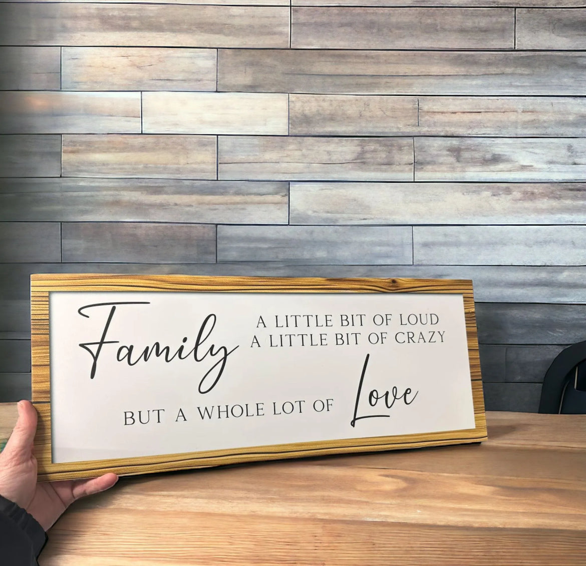 Wooden farmhouse sign - large