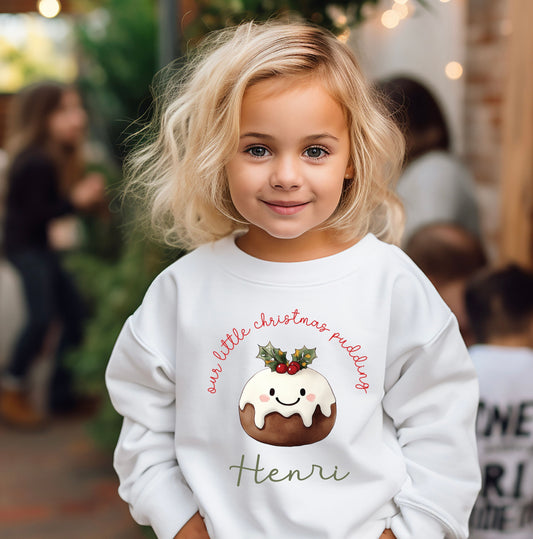 Christmas dinner sweatshirt - WHITE