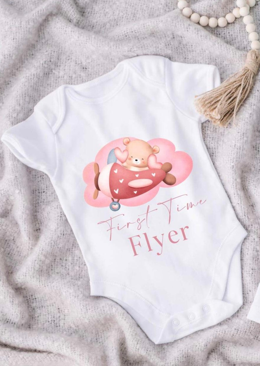 First time flyer vest pink