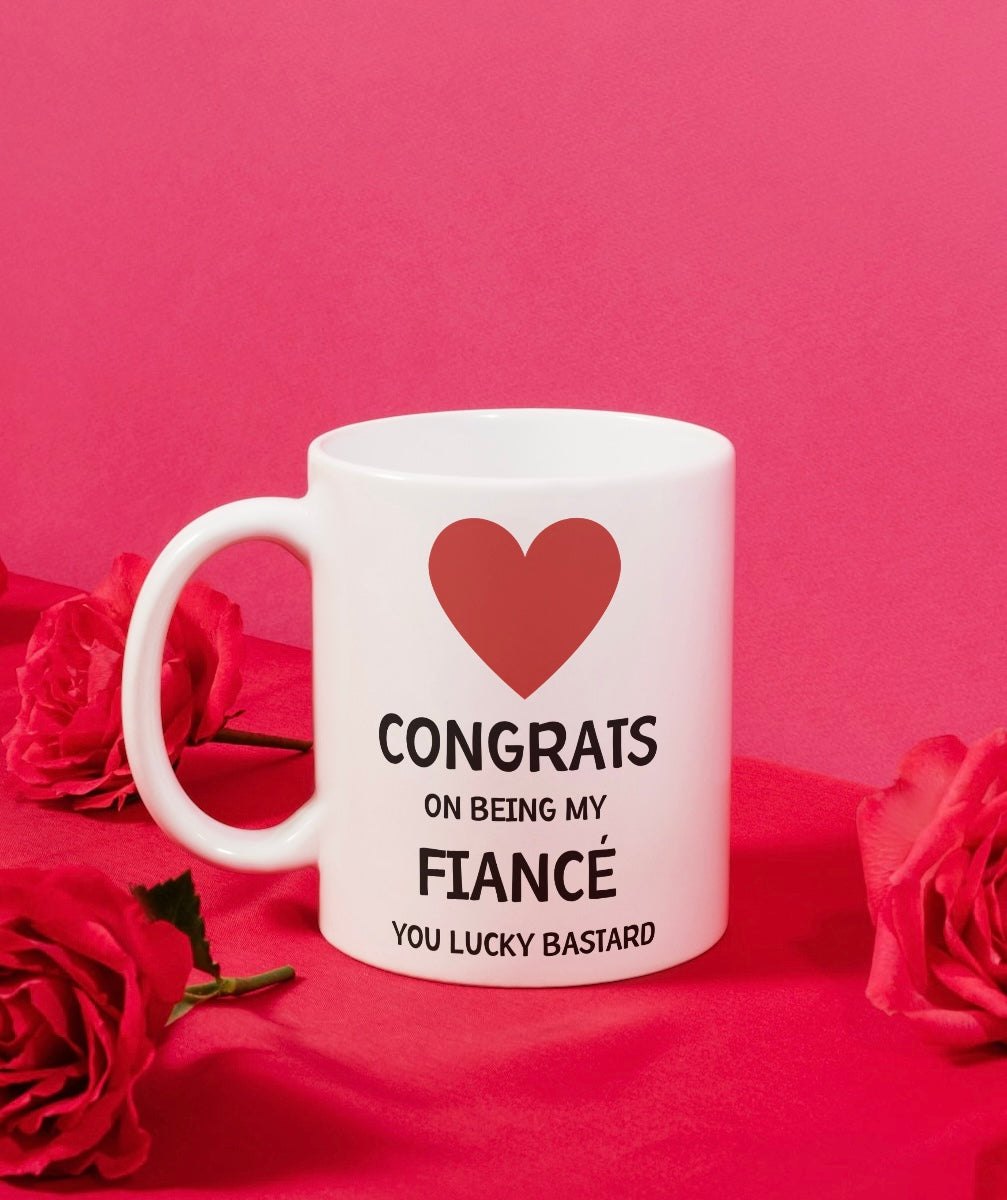 Congrats on being my fiancé mug