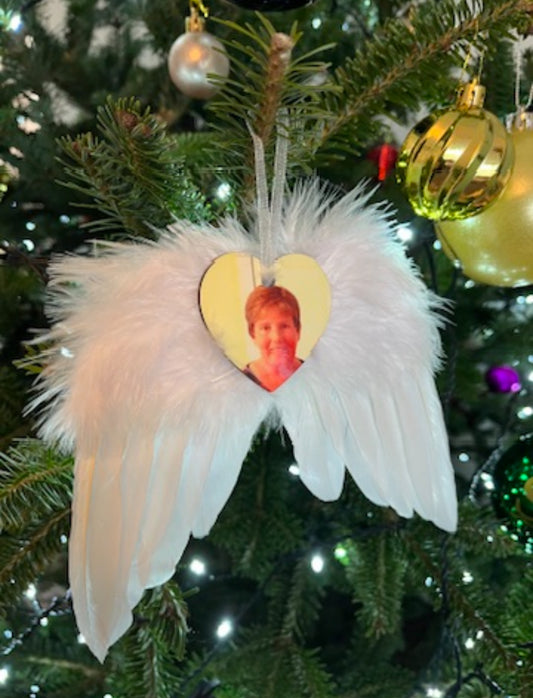 Angel wing bauble