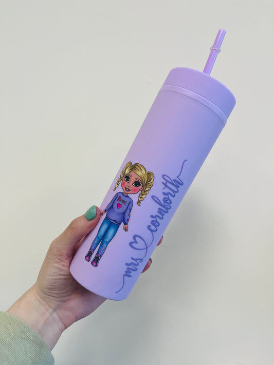 Character Matte Skinny Tumbler - Hot And Cold