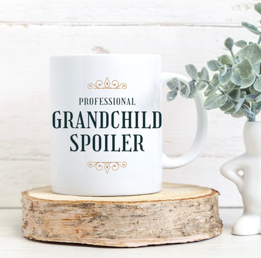 Professional grandchild spoiler mug