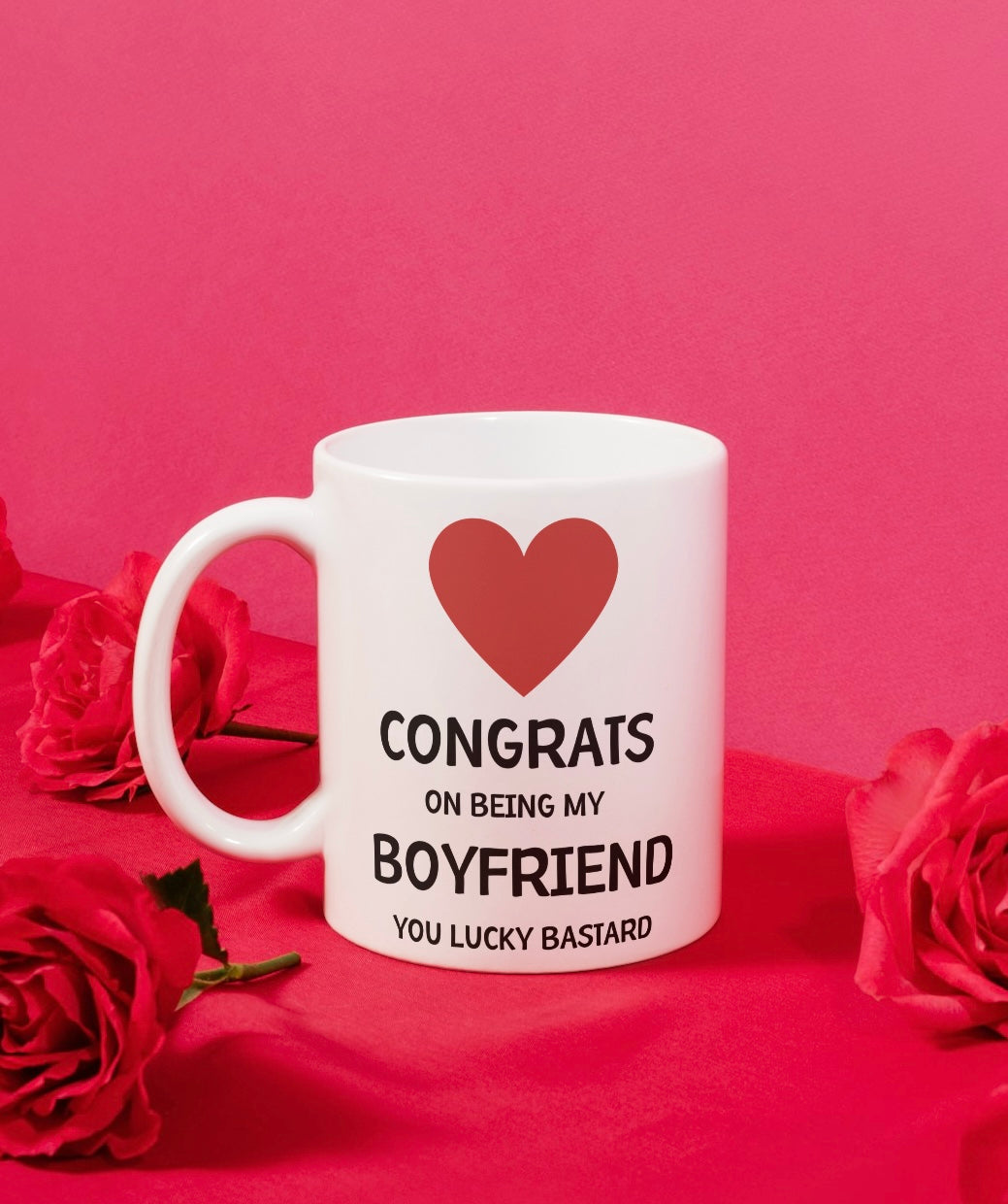 Congrats on being my boyfriend mug