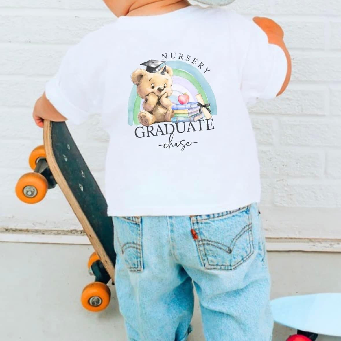 Nursery graduation bear t-shirt