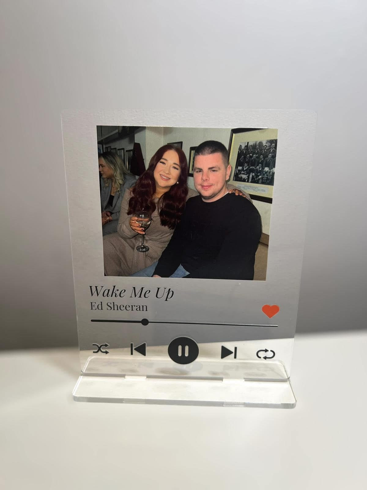 Photo Song Freestanding Acrylic Spotify Stand Plaque