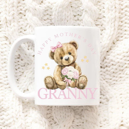 Pink Happy Mother's Day granny mug