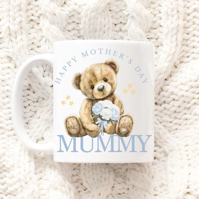 Blue Happy Mother's Day mummy mug