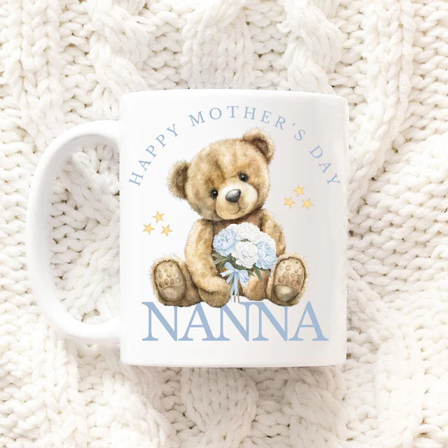 Blue Happy Mother's Day nanna mug