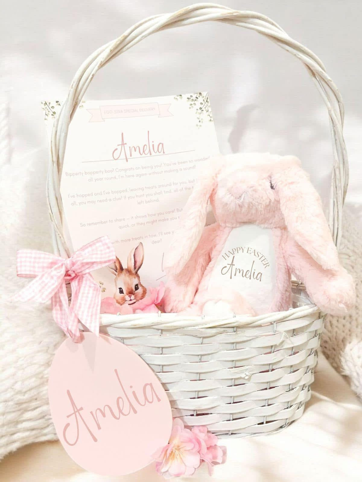 Filled Easter basket - Pink