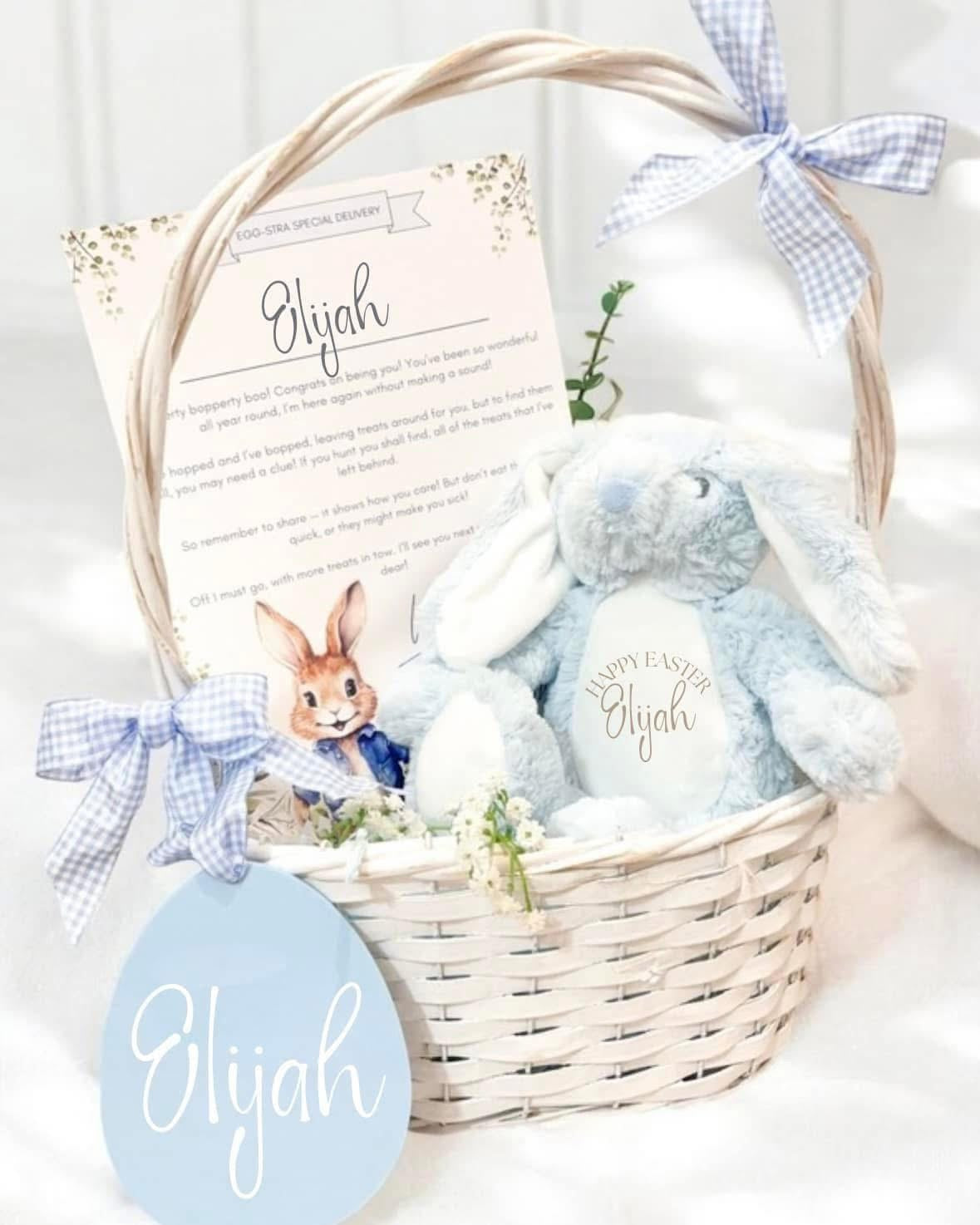 Filled Easter basket - Blue