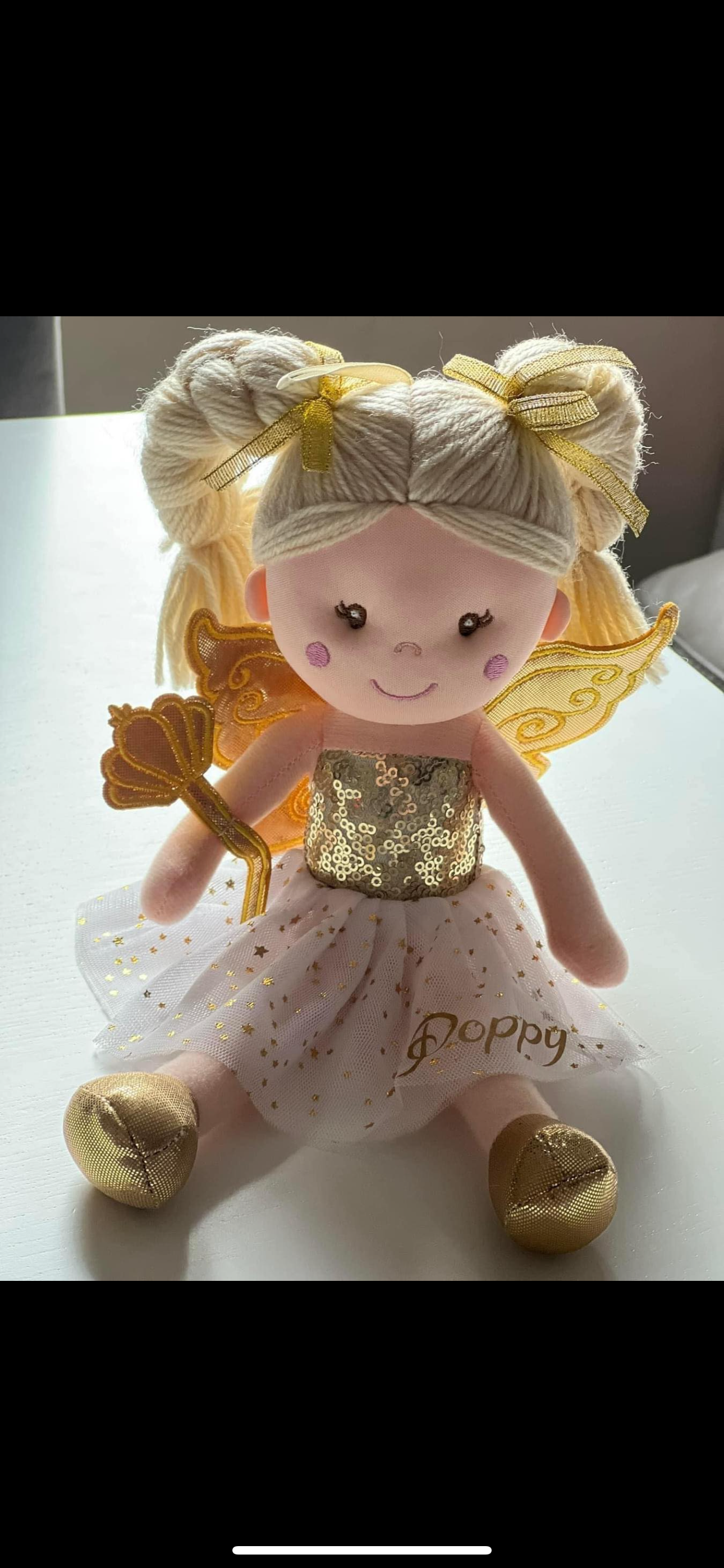 Tooth fairy doll with letter