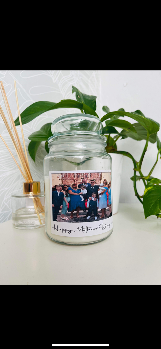 Large photo candle - Polaroid