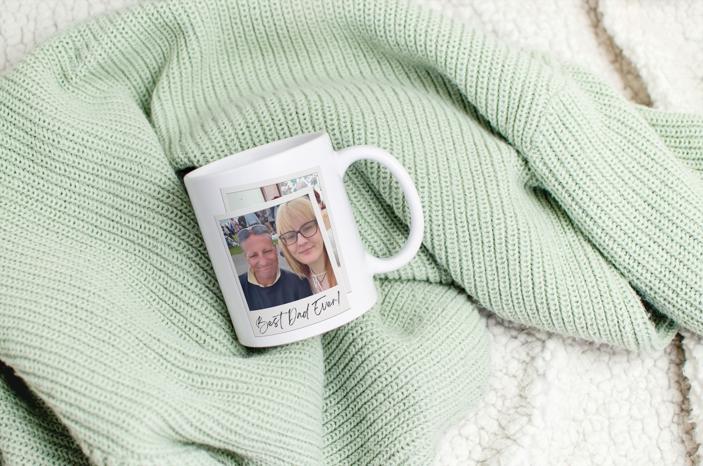 Best dad ever  Polaroid mug