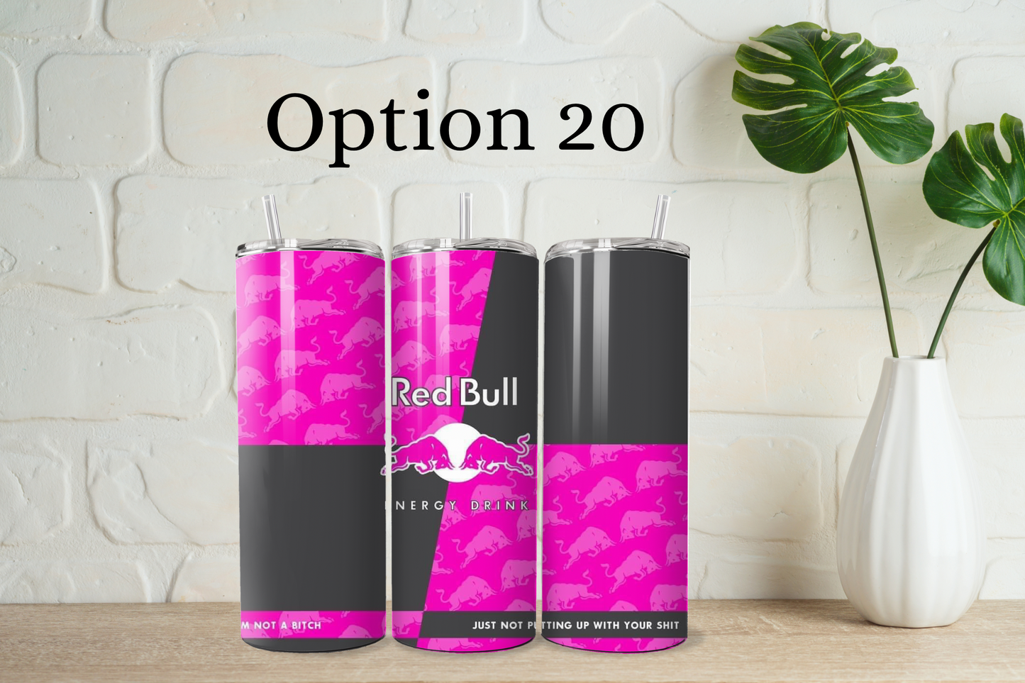 Red bull tumbler with straw - 20 designs