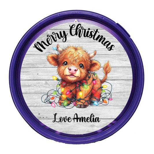 Sweet tub sticker - highland cow