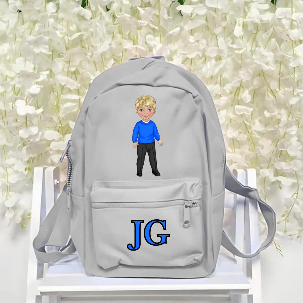 School boy blue 7L backpack/bag