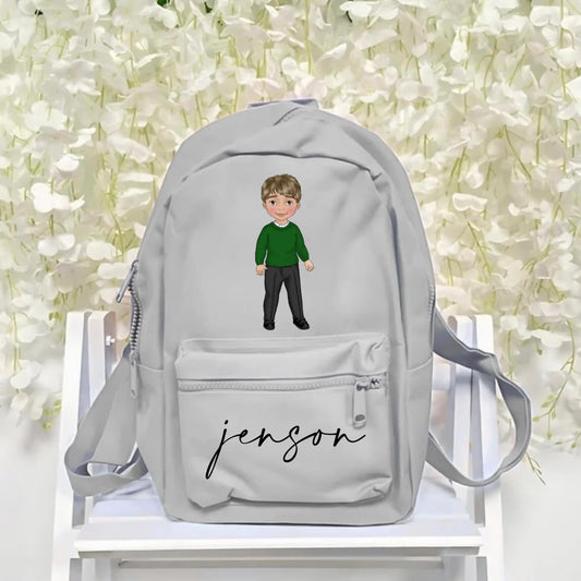 School boy green 7L backpack/bag