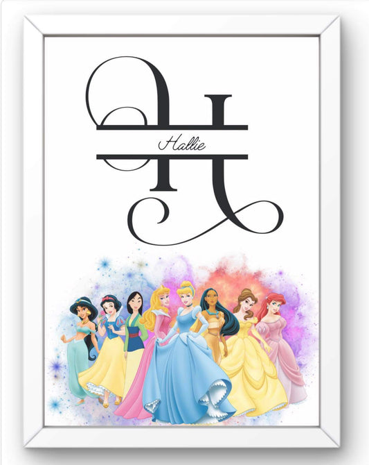 Princess name print