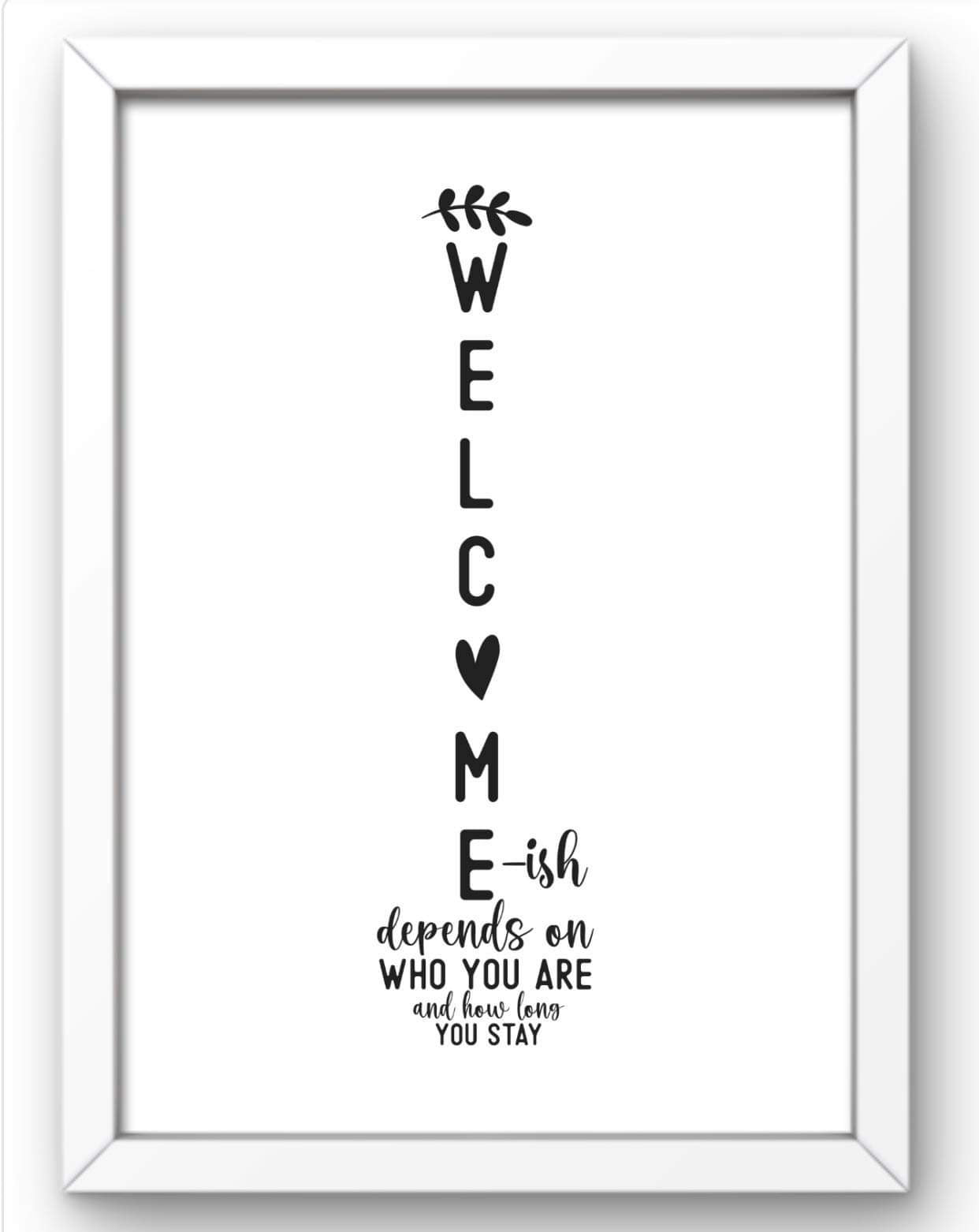 Welcome home print