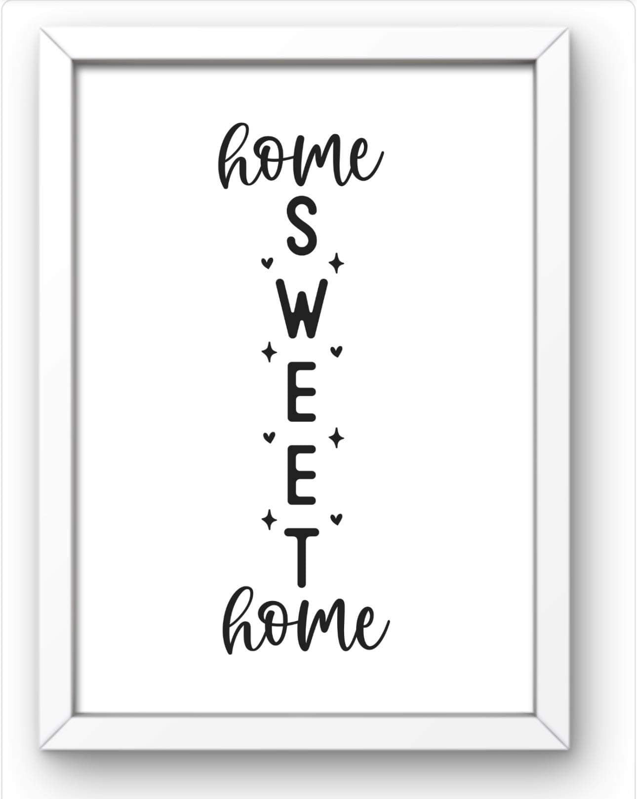 Home sweet home print