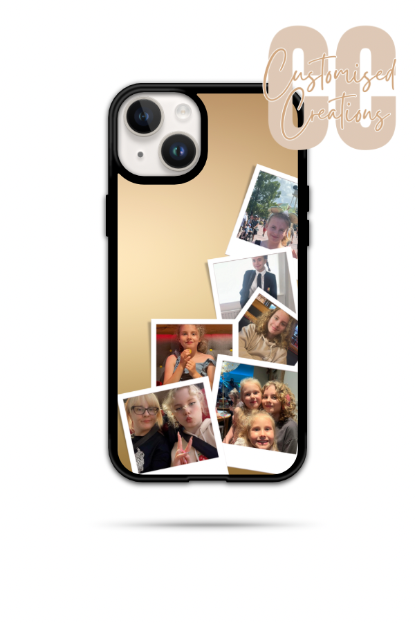 Gold Polaroid phone case