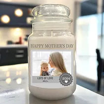 Large photo candle - Mother's Day