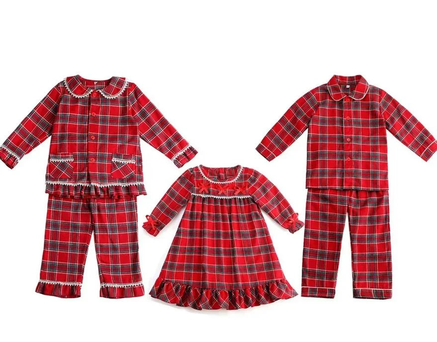 Believers cotton tartan pyjamas