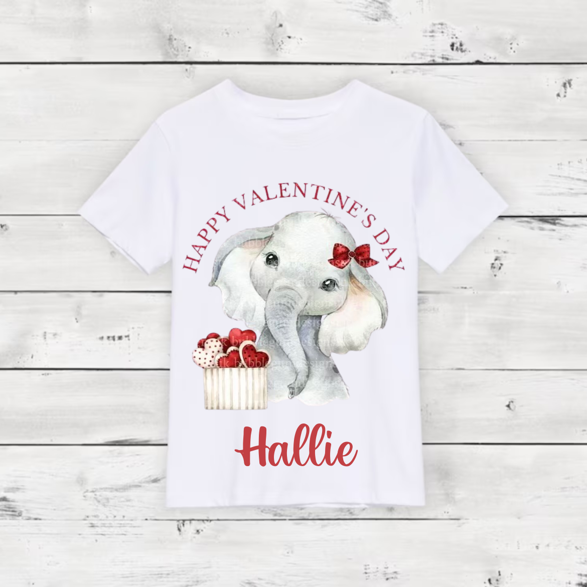 Valentines elephant top