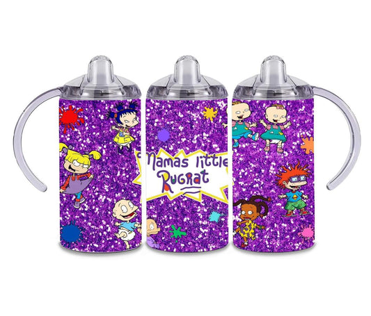 Mamas little rugrat 2 in 1 sippy cup/tumbler - dark purple