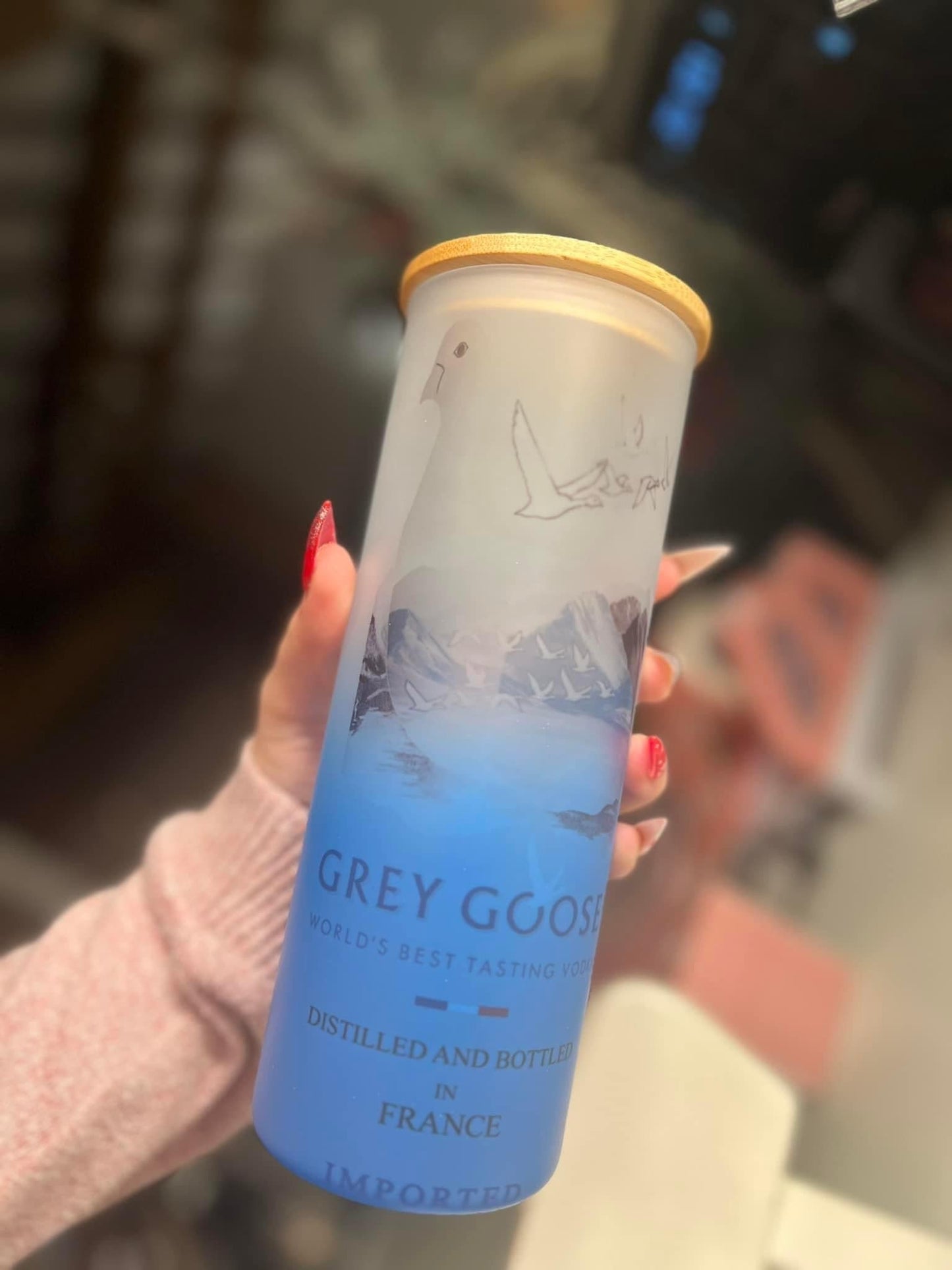 Grey goose 25oz glass tumbler