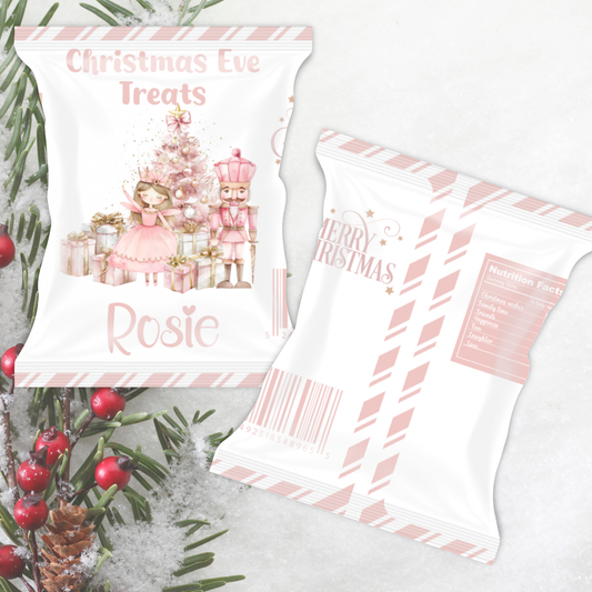 Christmas treat bag - pink fairy nutcracker