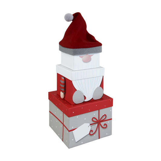 Christmas stacking boxes - Plush gonk