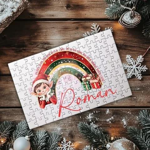 Christmas elf jigsaw