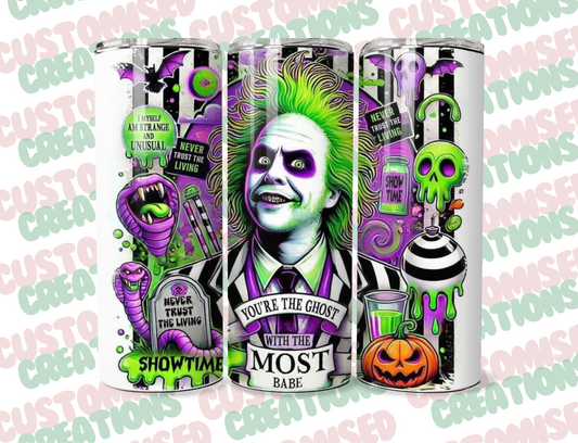 Beetlejuice 20oz tumbler