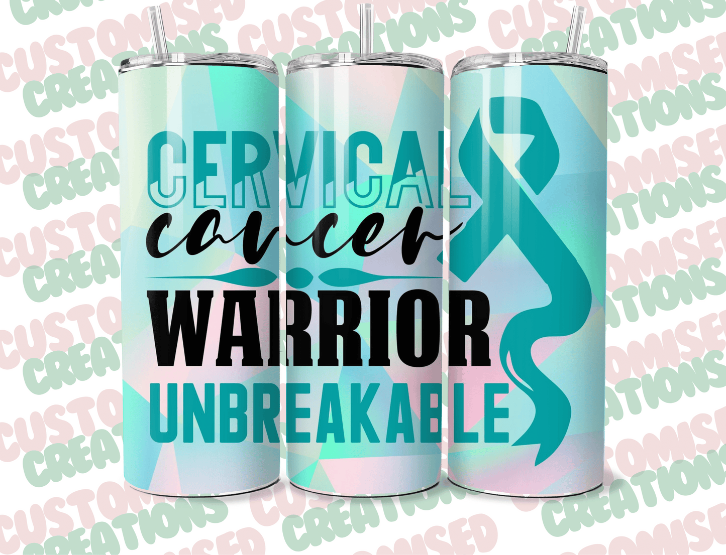 Cervical cancer survivor tumbler