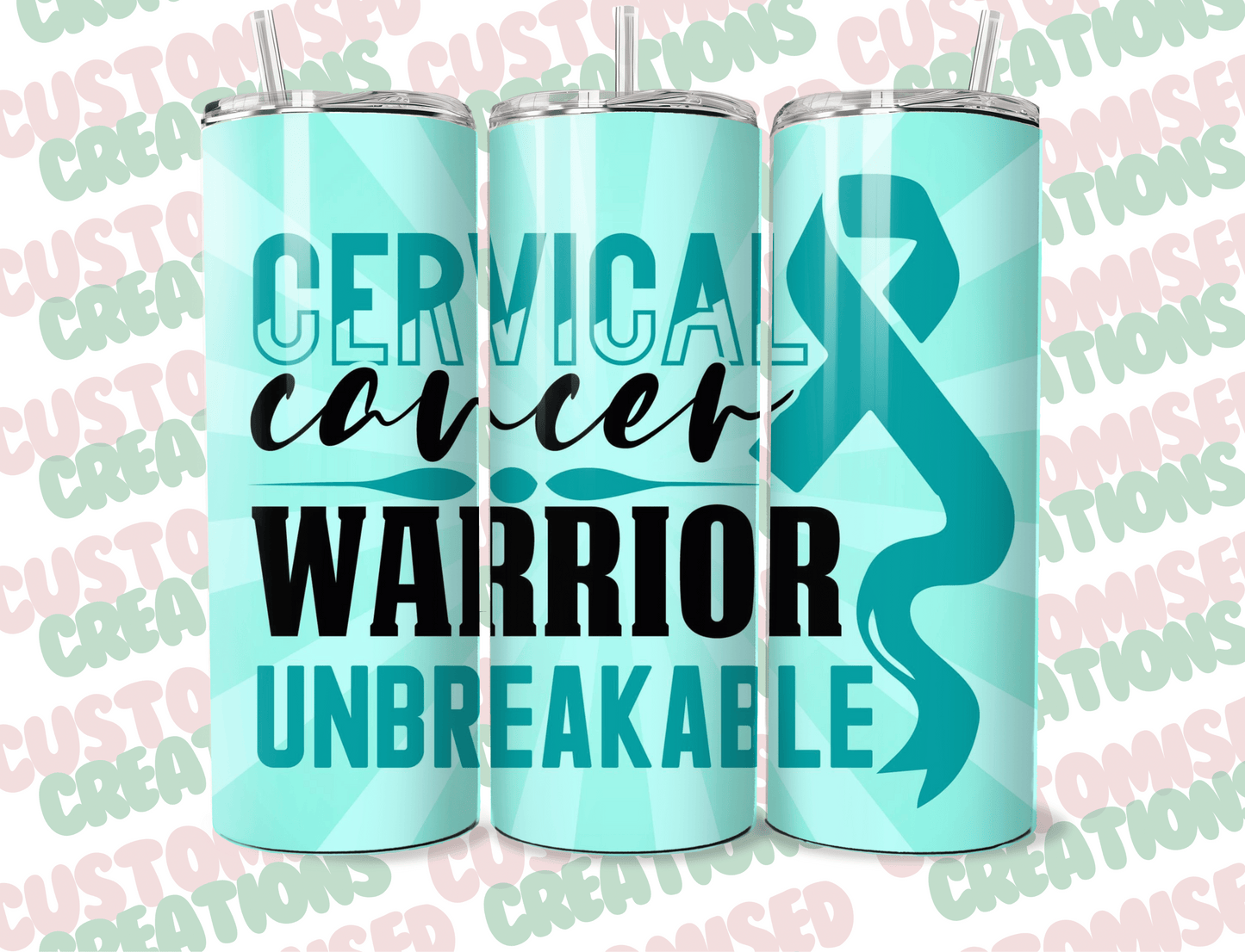 Cervical cancer survivor tumbler