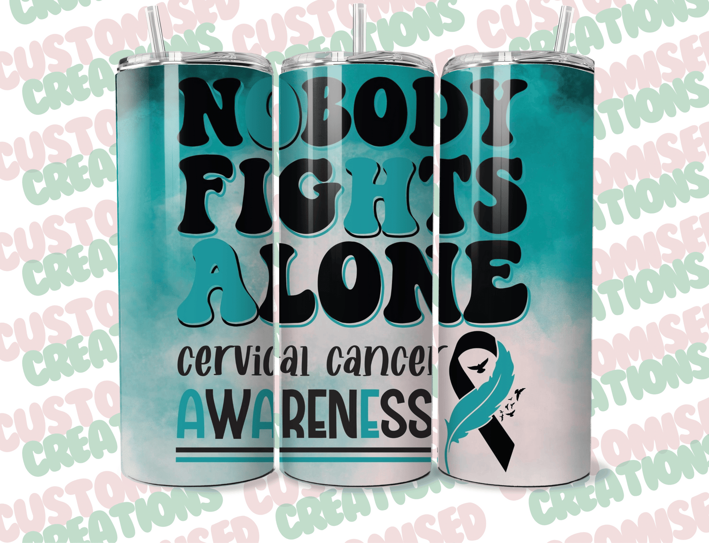 Cervical cancer survivor tumbler