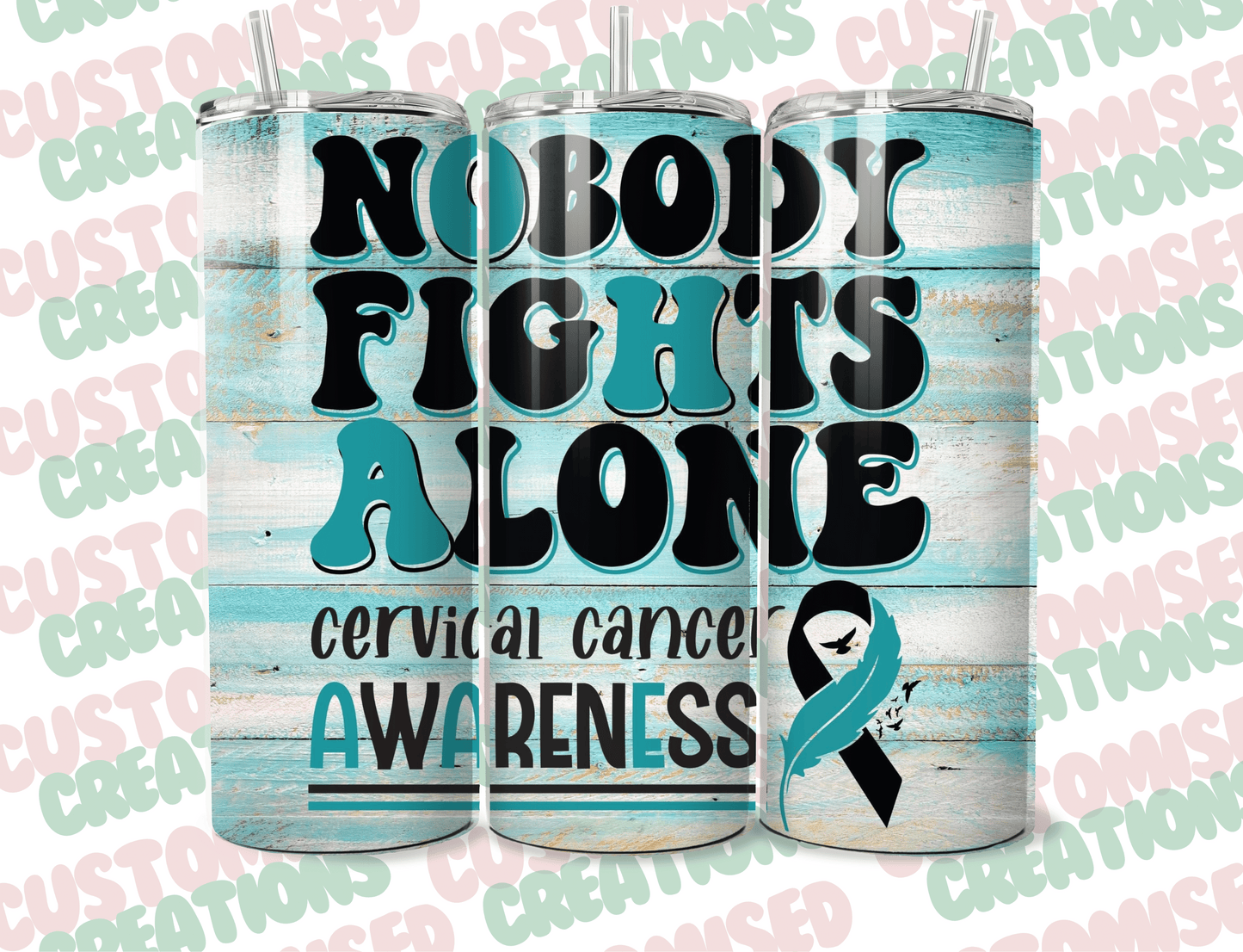 Cervical cancer survivor tumbler