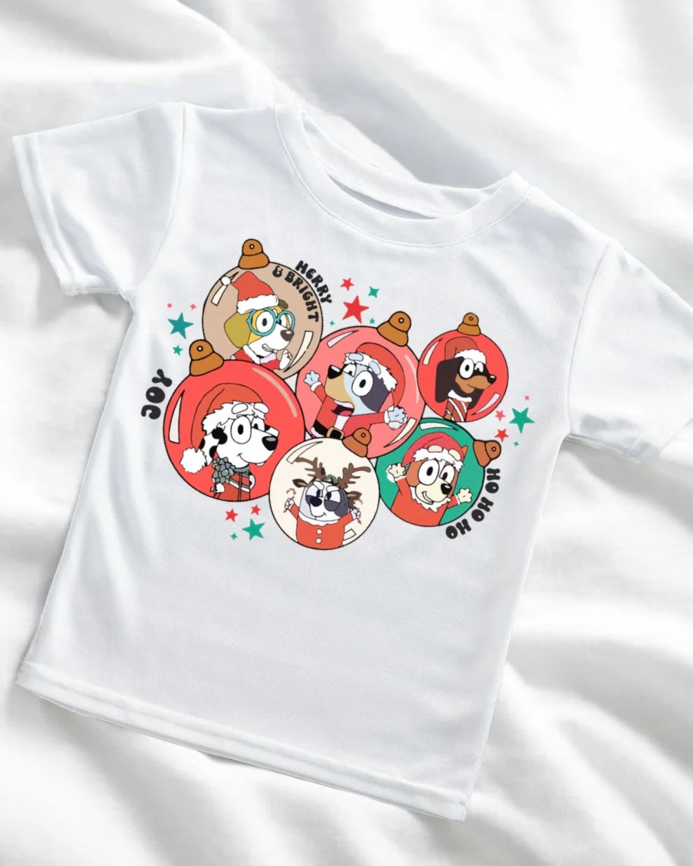 Bluey bauble Christmas tshirt