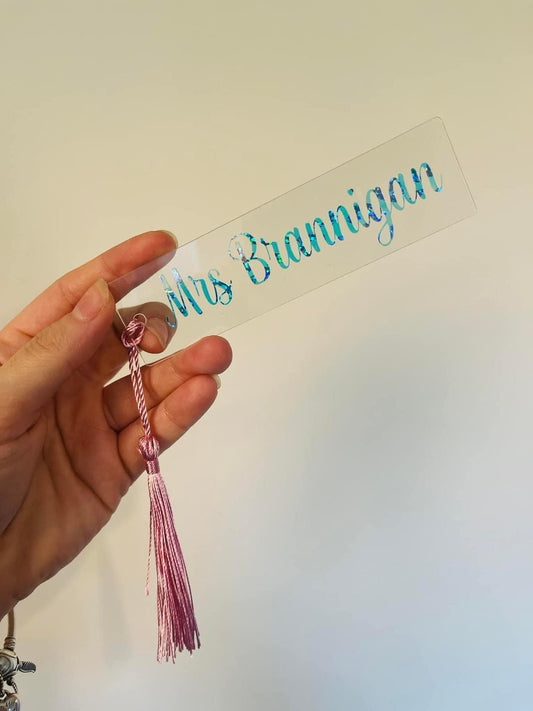 Bookmark With Name And Tassle