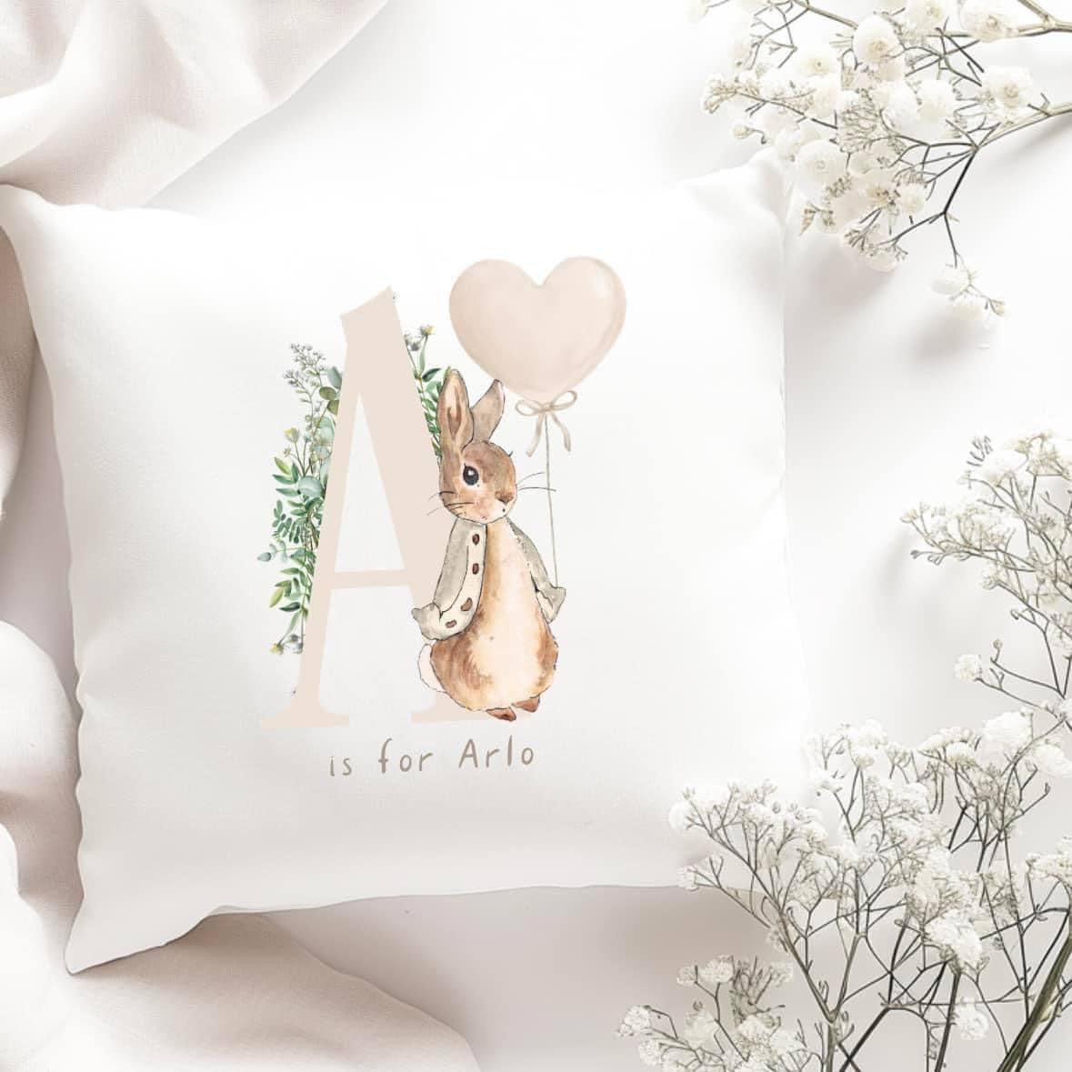 Neutral Peter rabbit pillow case